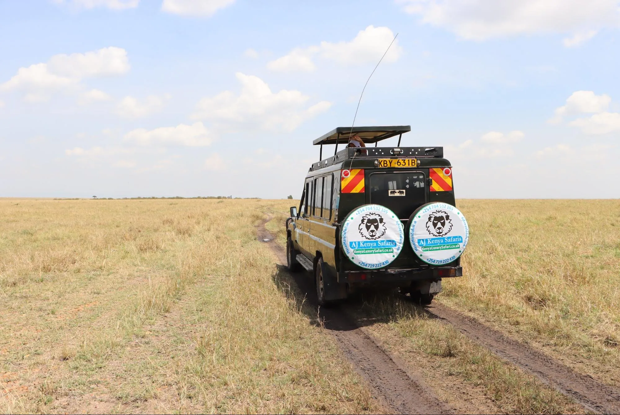 our safari Landcruiser en route to the Serengeti for an evening game drive